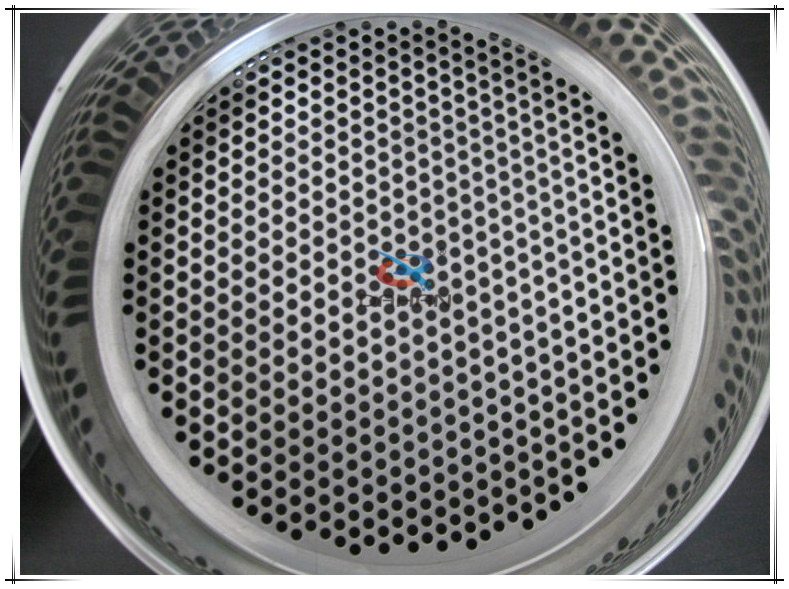 Round hole punching standard lab sieve