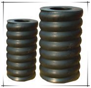 Vibration screen composite damping spring