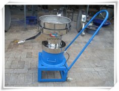 mucus filtering moveable vibrating strainer sieve