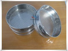 Square hole punching test sieve set