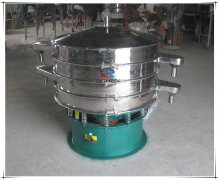 3-deck Pulp filtering round vibrating sieve