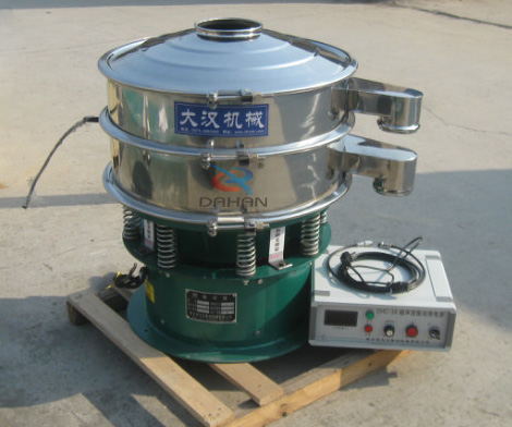 Anti-blocking ultrasound vibrating sieve